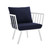 Modway Riverside Outdoor Patio Aluminum Armchair Eei 3566 Whi Nav