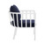 Modway Riverside Outdoor Patio Aluminum Armchair EEI 3566 WHI NAV
