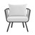 Modway Riverside Outdoor Patio Aluminum Armchair EEI 3566 SLA WHI