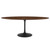 Modway Lippa 78 Oval Wood Dining Table Eei 3544 Blk Wal