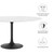 Modway Lippa 60 Round Artificial Marble Dining Table EEI 3529 BLK WHI