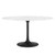 Modway Lippa 54 Round Artificial Marble Dining Table Eei 3528 Blk Whi