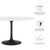 Modway Lippa 54 Round Artificial Marble Dining Table EEI 3528 BLK WHI
