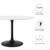 Modway Lippa 47 Round Wood Dining Table EEI 3522 BLK WHI