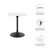 Modway Lippa 24 Square Wood Top Dining Table EEI 3512 BLK WHI