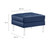 Modway Loft Tufted Upholstered Faux Leather Ottoman EEI 3394 SLV NAV