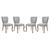 Modway Array Dining Side Chair Set Of 4 Eei 3384 Lgr