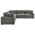 Modway Commix Down Filled Overstuffed 5 Piece Sectional Sofa Set EEI 3359 GRY