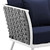 Modway Stance Outdoor Patio Aluminum Armchair EEI 3054 WHI NAV