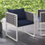 Modway Stance Outdoor Patio Aluminum Dining Armchair EEI 3053 WHI NAV