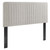 Modway Milenna Channel Tufted Upholstered Fabric King California King Headboard Mod 6342 Oat