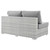Modway Convene Outdoor Patio Left-Arm Loveseat EEI-4303-LGR-GRY
