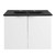 Modway Maybelle 24" Wall-Mount Bathroom Vanity EEI-5370-WHI-BLK
