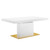 Modway Vector Expandable Dining Table Eei 4660 Whi Gld
