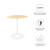 Modway Lippa 28" Dining Table - White Natural EEI-5156-WHI-NAT