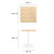 Modway Lippa 24" Square Dining Table - White Natural EEI-5162-WHI-NAT