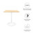 Modway Lippa 28" Square Dining Table - White Natural EEI-5164-WHI-NAT