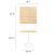 Modway Lippa 28" Square Dining Table - White Natural EEI-5164-WHI-NAT