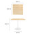 Modway Lippa 36" Square Dining Table - White Natural EEI-5166-WHI-NAT