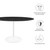Modway Lippa 54" Artificial Marble Dining Table - White Black EEI-5183-WHI-BLK