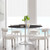 Modway Lippa 60" Artificial Marble Dining Table - White Black EEI-5184-WHI-BLK