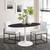 Modway Lippa 54" Artificial Marble Dining Table - White Black EEI-5185-WHI-BLK