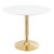 Modway Verne 35 Dining Table Gold White Eei 4544 Gld Whi