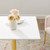 Modway Verne 28" Square Dining Table - Gold White EEI-4546-GLD-WHI