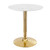 Modway Verne 28 Artificial Marble Dining Table Gold White Eei 4548 Gld Whi