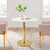 Modway Verne 35" Artificial Marble Dining Table - Gold White EEI-4549-GLD-WHI