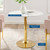 Modway Verne 35" Artificial Marble Dining Table - Gold White EEI-4549-GLD-WHI