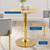 Modway Verne 28" Dining Table - Gold Natural EEI-4552-GLD-NAT