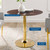 Modway Verne 35" Dining Table - Gold Cherry Walnut EEI-4738-GLD-CHE