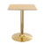 Modway Verne 24 Square Dining Table Gold Natural Eei 4741 Gld Nat