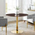 Modway Verne 40" Dining Table - Gold Cherry Walnut EEI-4753-GLD-CHE