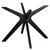 Modway Traverse 47" Dining Table - Black Black EEI-5510-BLK-BLK