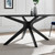 Modway Traverse 71" Oval Dining Table - Black Black EEI-5513-BLK-BLK