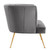 Modway Veronica Channel Tufted Performance Velvet Armchair - Gray EEI-5023-GRY