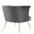 Modway Veronica Channel Tufted Performance Velvet Armchair - Gray EEI-5023-GRY