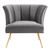 Modway Veronica Channel Tufted Performance Velvet Armchair - Gray EEI-5023-GRY