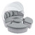 Modway Scottsdale Canopy Outdoor Patio Daybed - Light Gray Gray EEI-4442-LGR-GRY