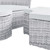 Modway Scottsdale Canopy Sunbrella Outdoor Patio Daybed - Light Gray White EEI-4443-LGR-WHI