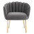 Modway Sanna Channel Tufted Performance Velvet Armchair - Gray EEI-5024-GRY