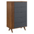 Modway Dylan Chest Walnut Gray Mod 6678 Wal Gry