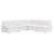 Modway Commix Down Filled Overstuffed 5 Piece Armless Sectional Sofa Pure White Eei 3360 Puw