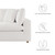 Modway Commix Down Filled Overstuffed 5-Piece Armless Sectional Sofa - Pure White EEI-3360-PUW