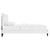 Modway Roxanne Performance Velvet Queen Platform Bed - White MOD-6286-WHI
