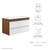 Modway Render 36" Wall-Mount Bathroom Vanity - White Walnut White EEI-4436-WHI-WAL-WHI