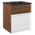 Modway Render 18 Wall Mount Bathroom Vanity White Walnut Black Eei 5390 Whi Wal Blk