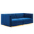 Modway Sanguine Channel Tufted Performance Velvet Modular Sectional Sofa Loveseat Navy Eei 5824 Nav